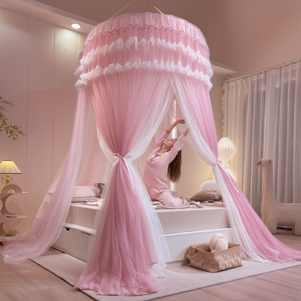 Aurore —  Ciel de lit dentelle